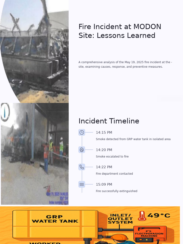 Fire Incident at Site Lessons Learned | PDF