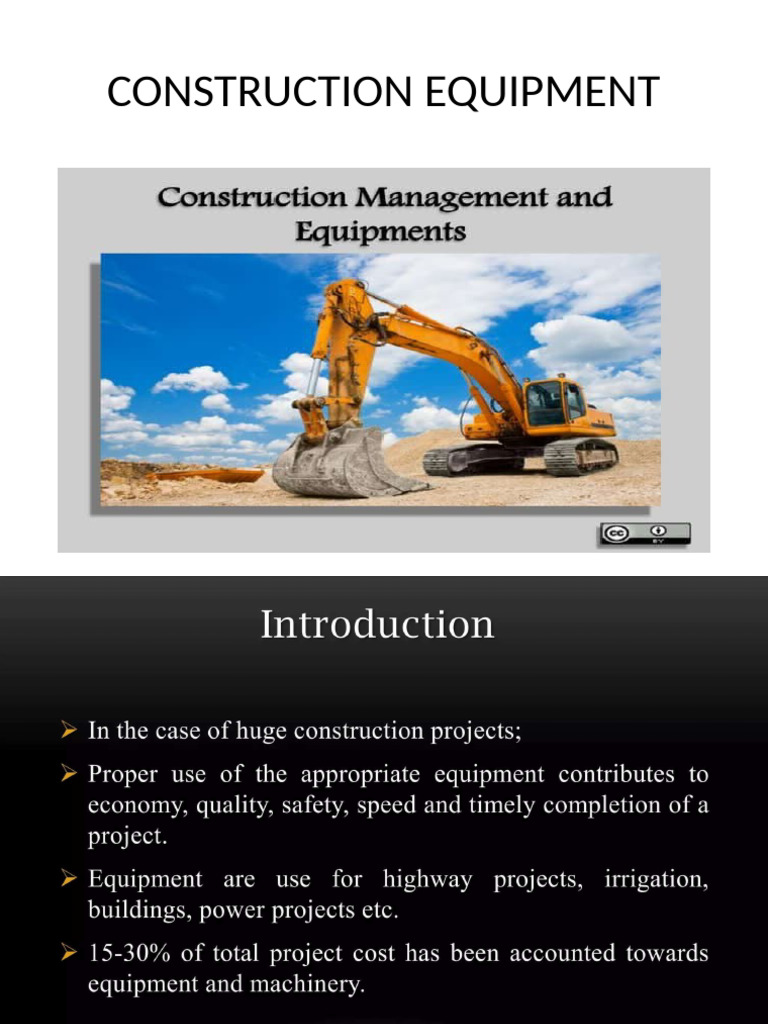 Construction Equipments | PDF