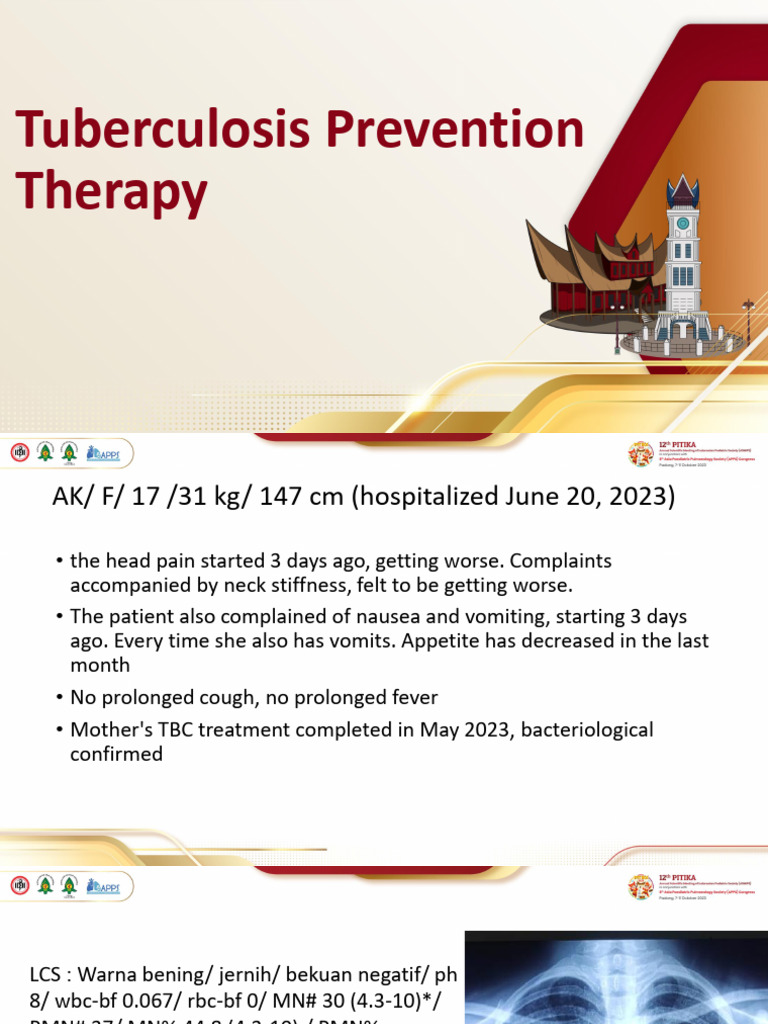 TPT Dosage Guidelines for TB in Children | PDF | Tuberculosis | Infection