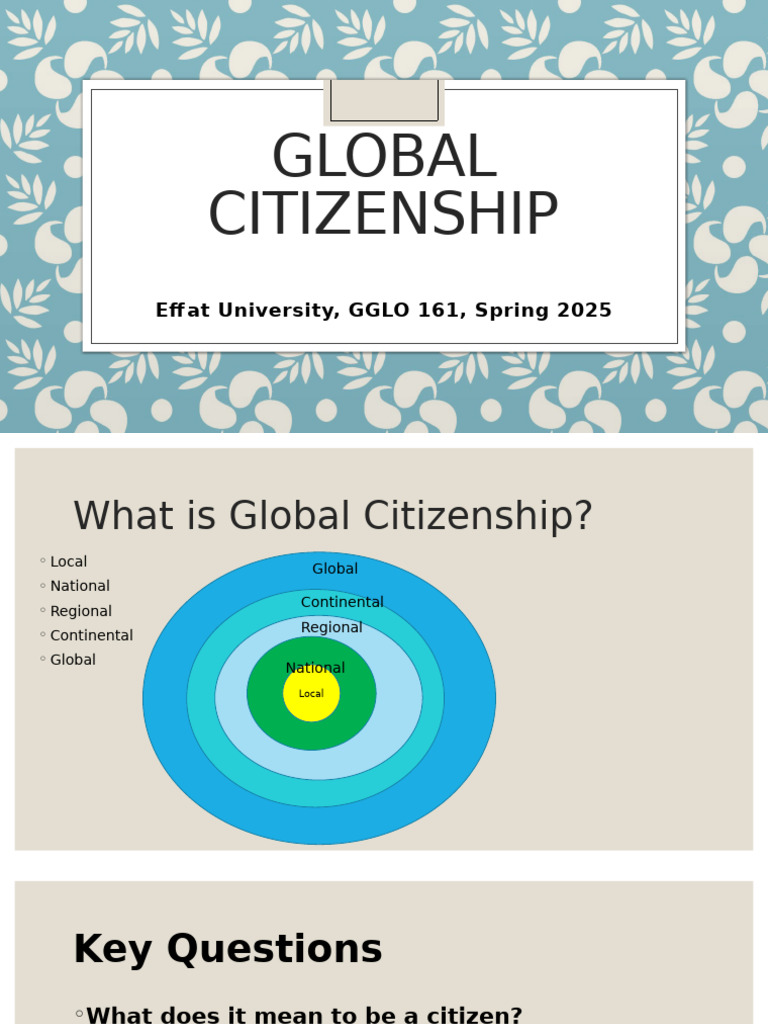 Understanding Global Citizenship | PDF