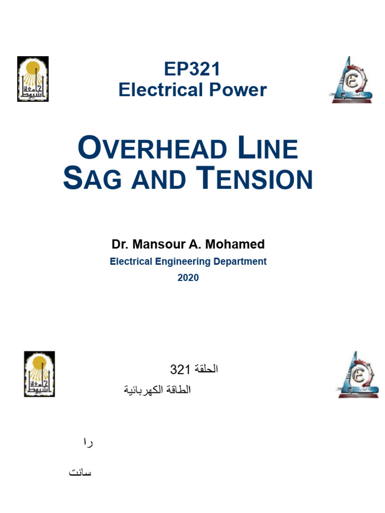 Sag and Tension in Overhead Lines | PDF | Oscillation | Mechanical ...