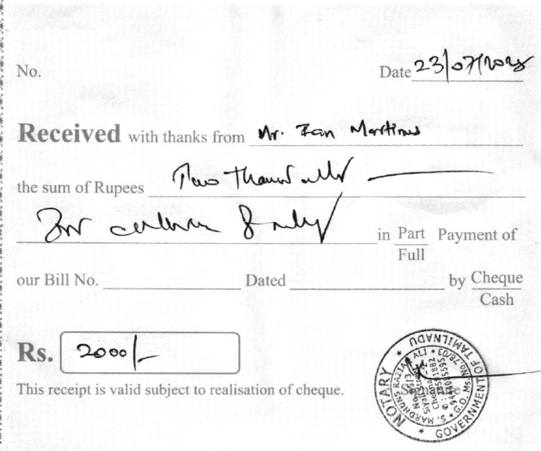 Notary Fee PDF