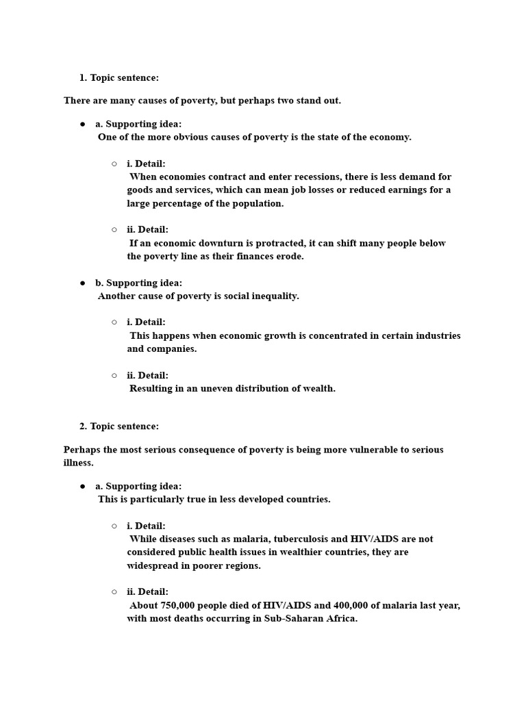Causes and Consequences of Poverty | PDF