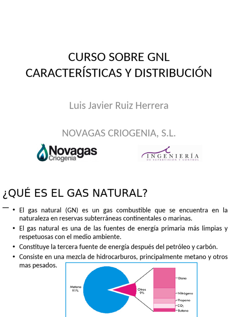 Curso sobre Gas Natural Licuado (GNL) | PDF | Gas natural licuado | Gas ...