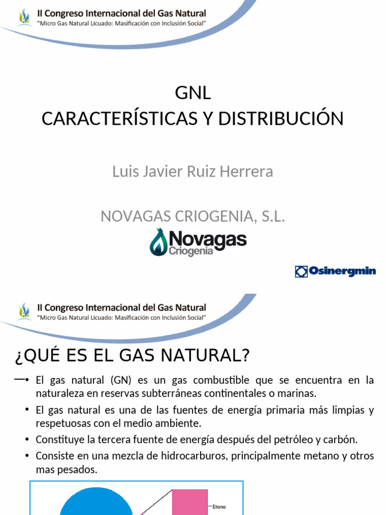 Características y Distribución del GNL | PDF | Gas natural licuado ...