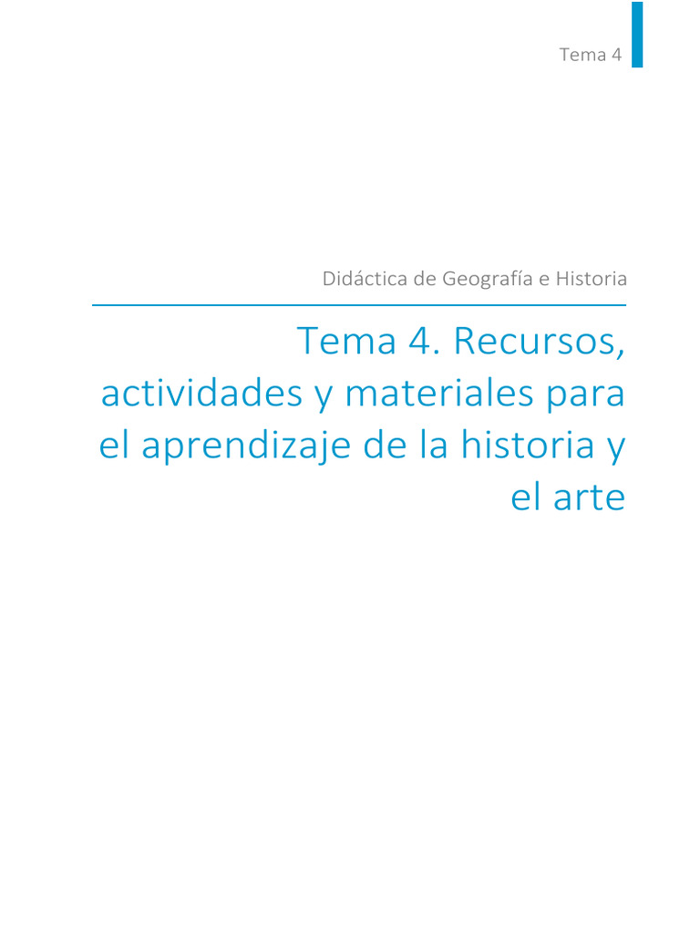 Tema 4 Completo | PDF | Conocimiento | Aprendizaje
