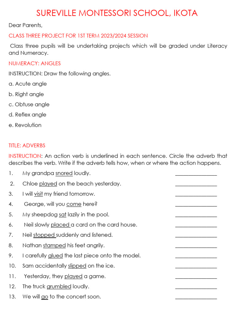 Class Three Term 1 Project Guide | PDF | Giraffe