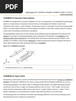 COMBIN14 Spring-Damper Element Guide | PDF | Force | Damping