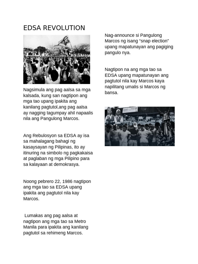 Edsa Revolution | PDF