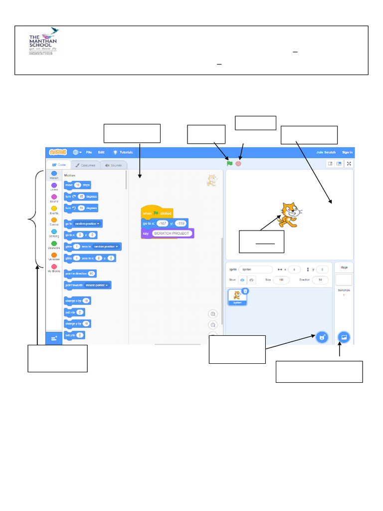 Grade 3 ICT Scratch Revision Worksheet | PDF