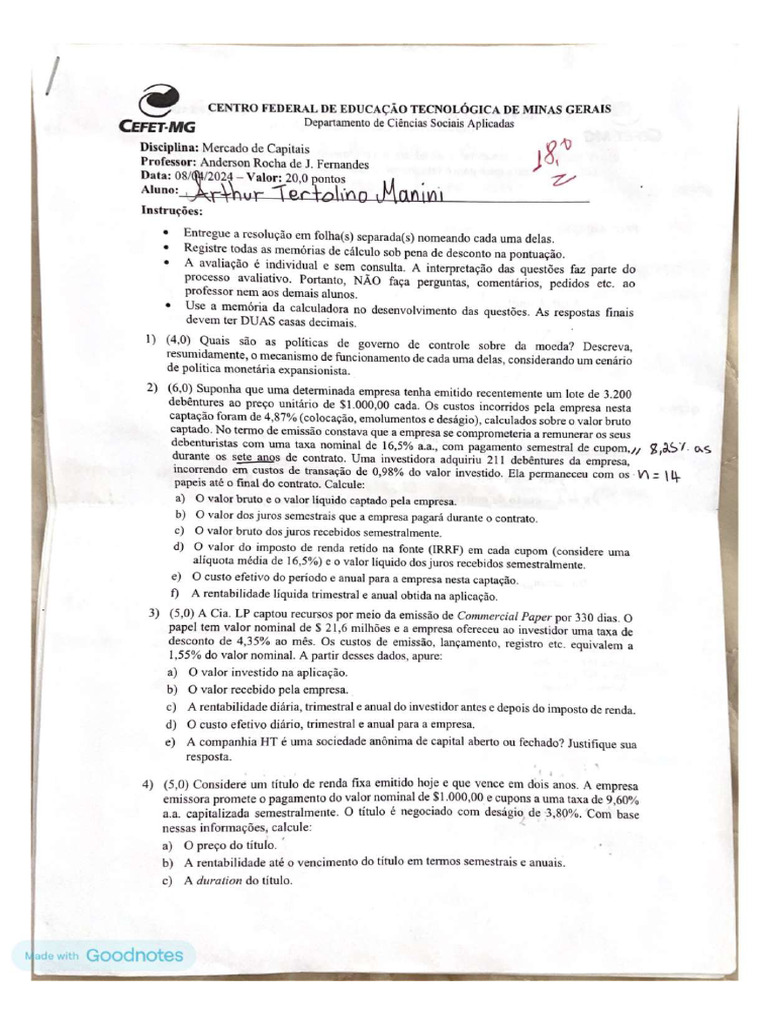 1 Prova | PDF