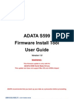 ADATA S599 Firmware Upgrade User Guide V1.0