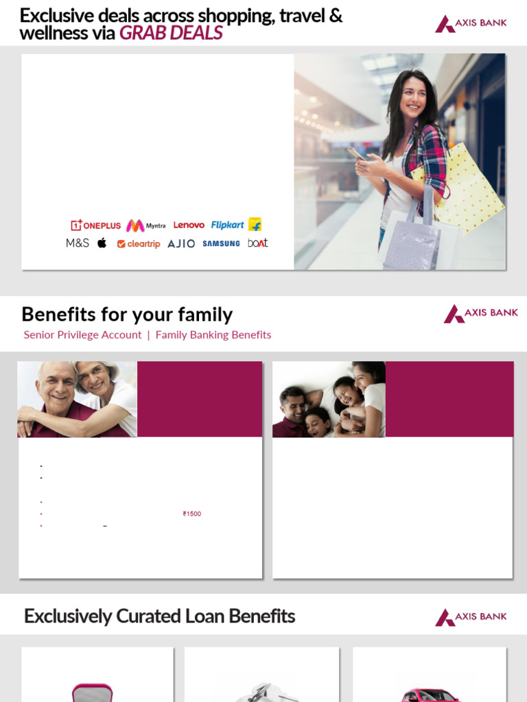 Axis Bank Suvidha Program Benefits | PDF | Loans | Interest