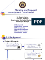 Project Planning and Proposal Development: Case Study I
