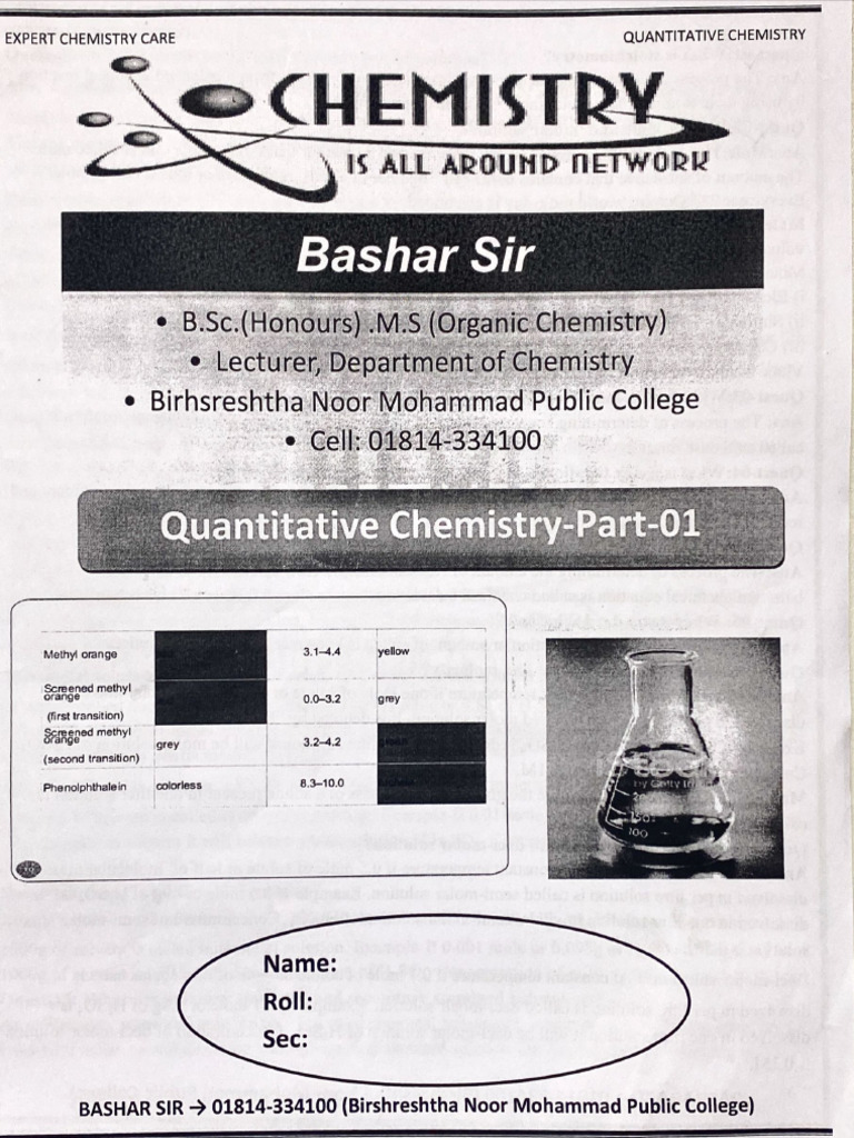 Quantitative Chemistry | PDF