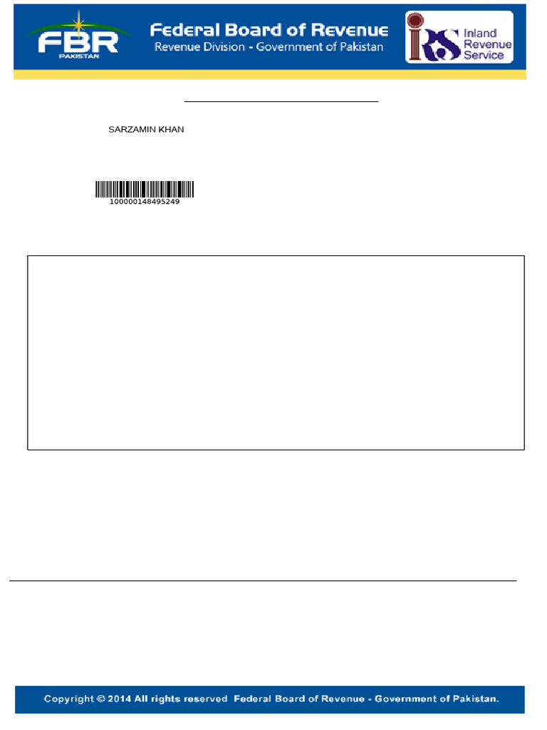 Notice to File Income Tax Registration | PDF