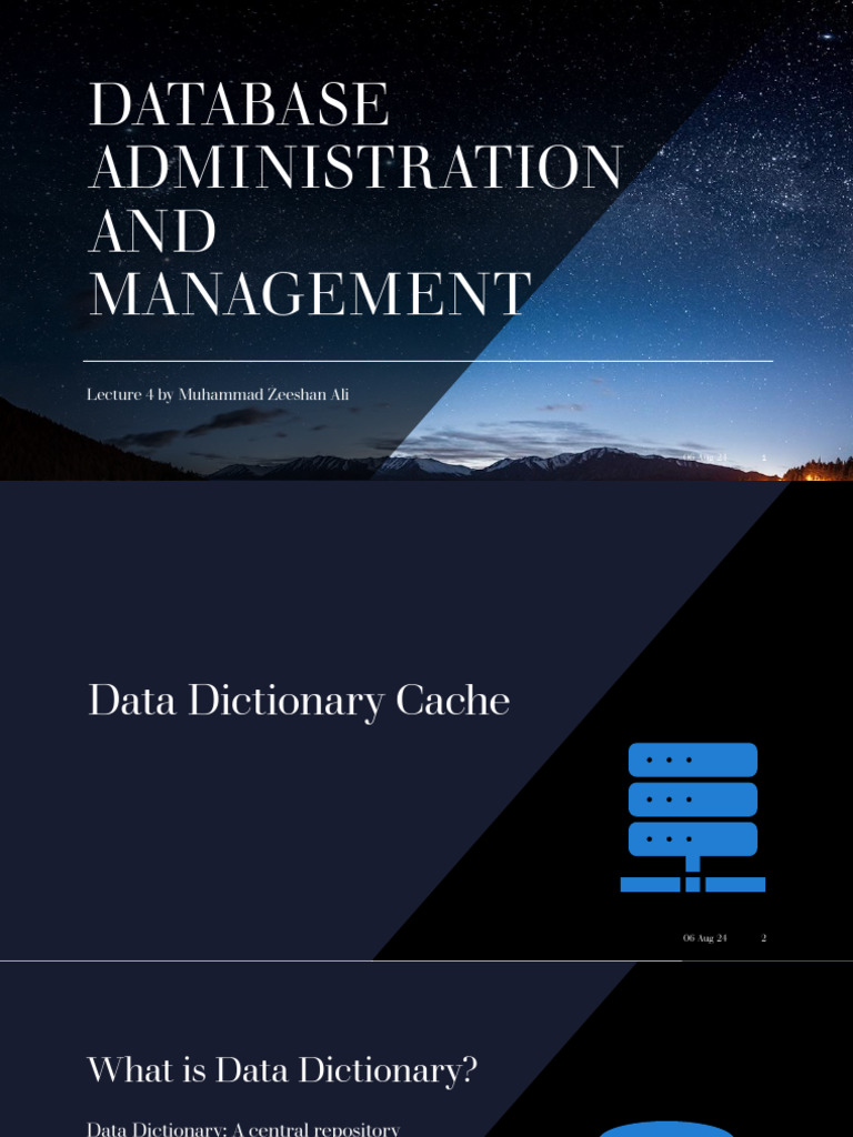 Database Administration and Management Lecture 4 | PDF | Databases ...