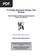 Download 12 College Admission Essays That Worked by Arun Kumar Panda SN89454941 doc pdf