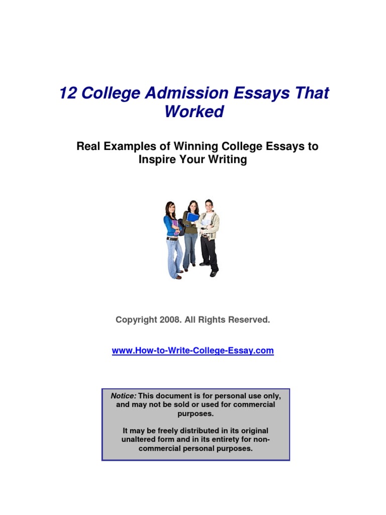 12 college essays that worked