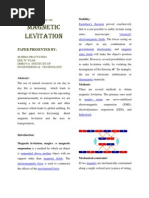 Download Magnetic Levitation Abstract by kkkoundi SN89455323 doc pdf