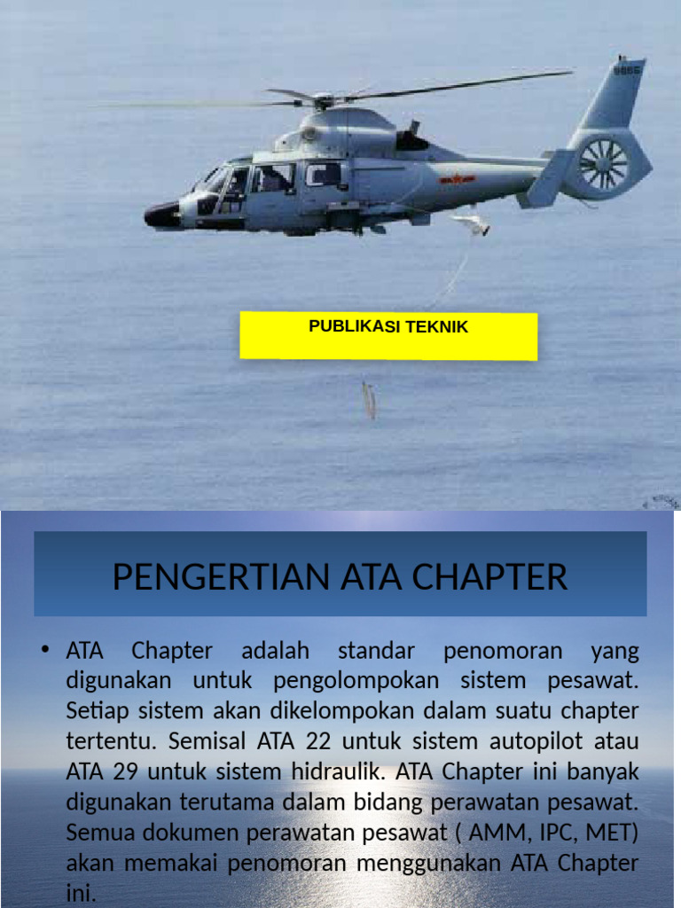Pengertian ATA Chapter dalam Perawatan Pesawat | PDF