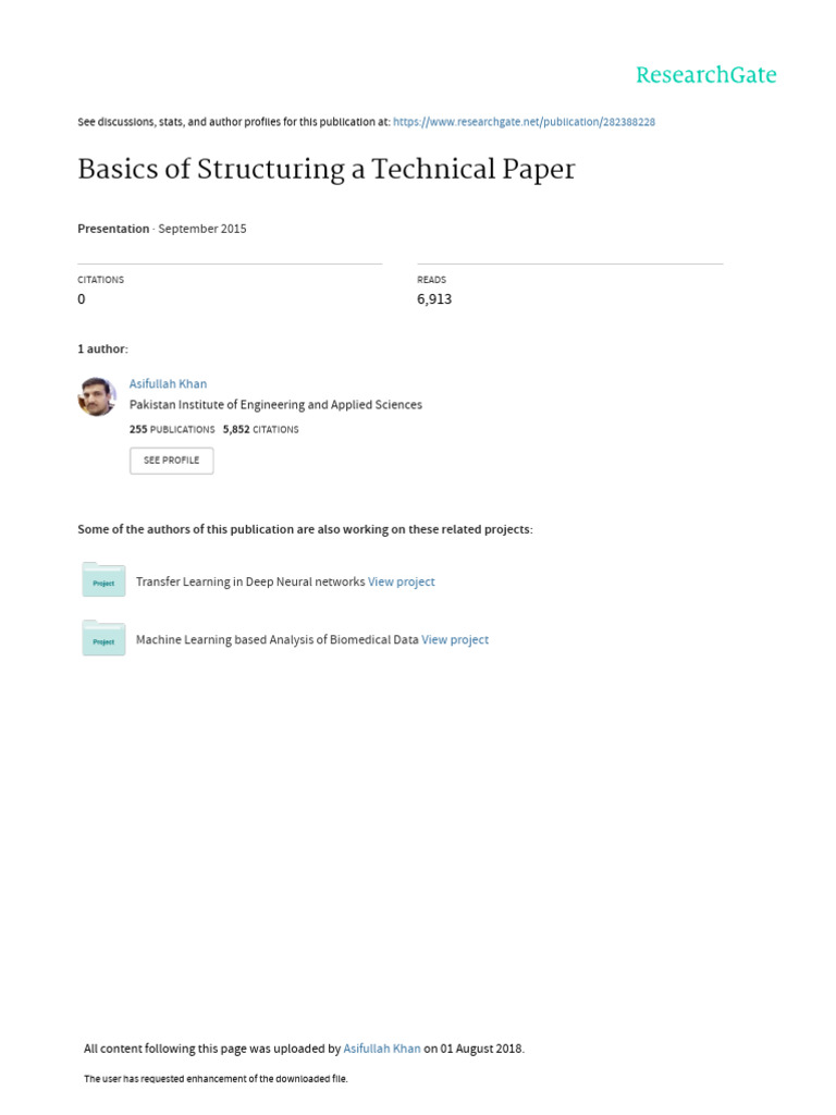 Technicalwriting Paperwriting Drasifullah 29-7-2018 | PDF | Abstract ...