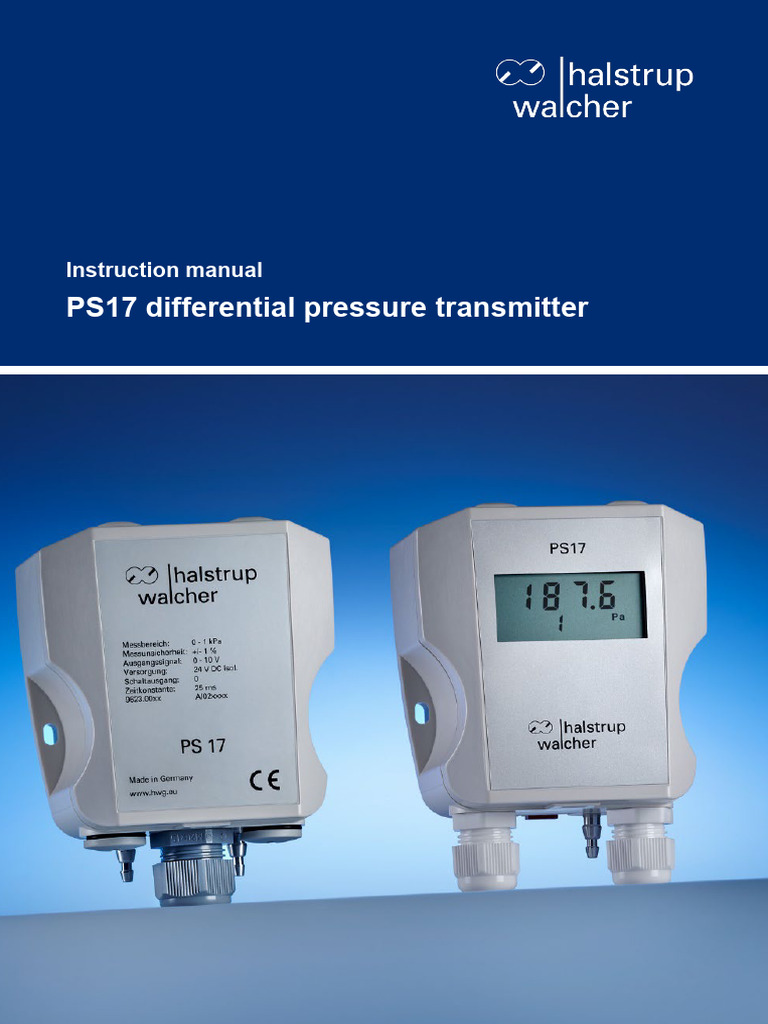 PS17 Differential Pressure Transmitter Manual | PDF | Relay ...