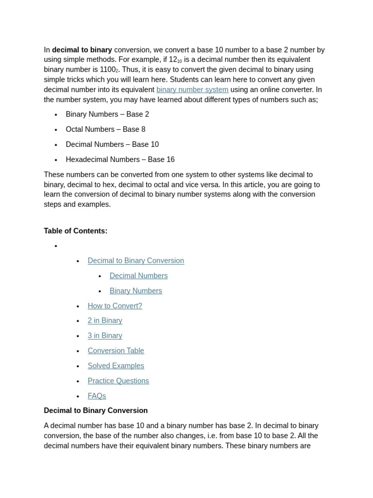 All About Binary | PDF | Elementary Mathematics | Theory Of Computation