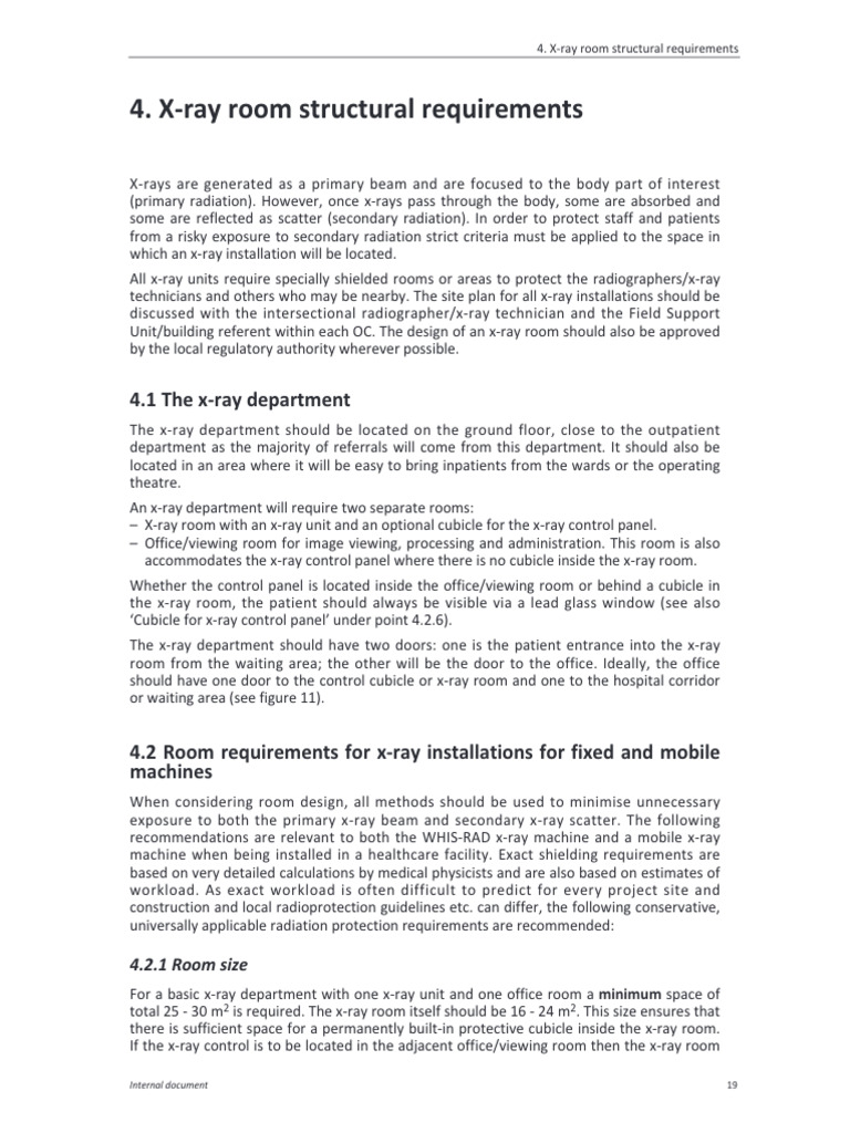 X-Ray Room Design and Safety Standards | PDF | X Ray | Radiation Protection
