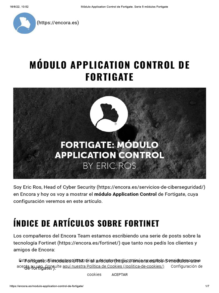 Configuración del Módulo Application Control | PDF | Informática ...