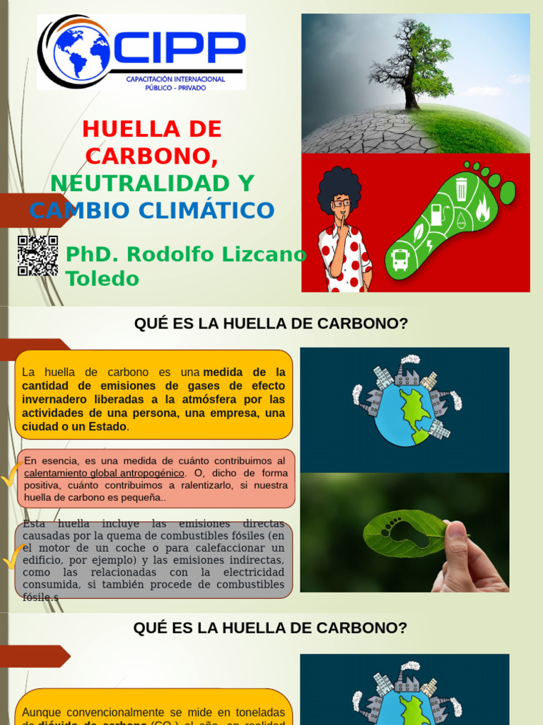 Huella de Carbono y Cambio Climático | PDF | Gases de efecto ...