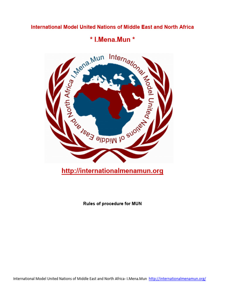 Rules of Procedure MUN | PDF | Committee | Quorum