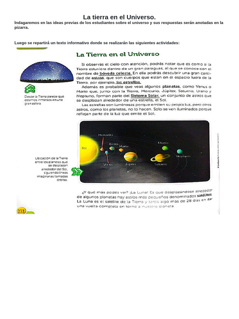 Explorando el Sistema Solar y la Tierra | PDF | Sistema solar | Planetas