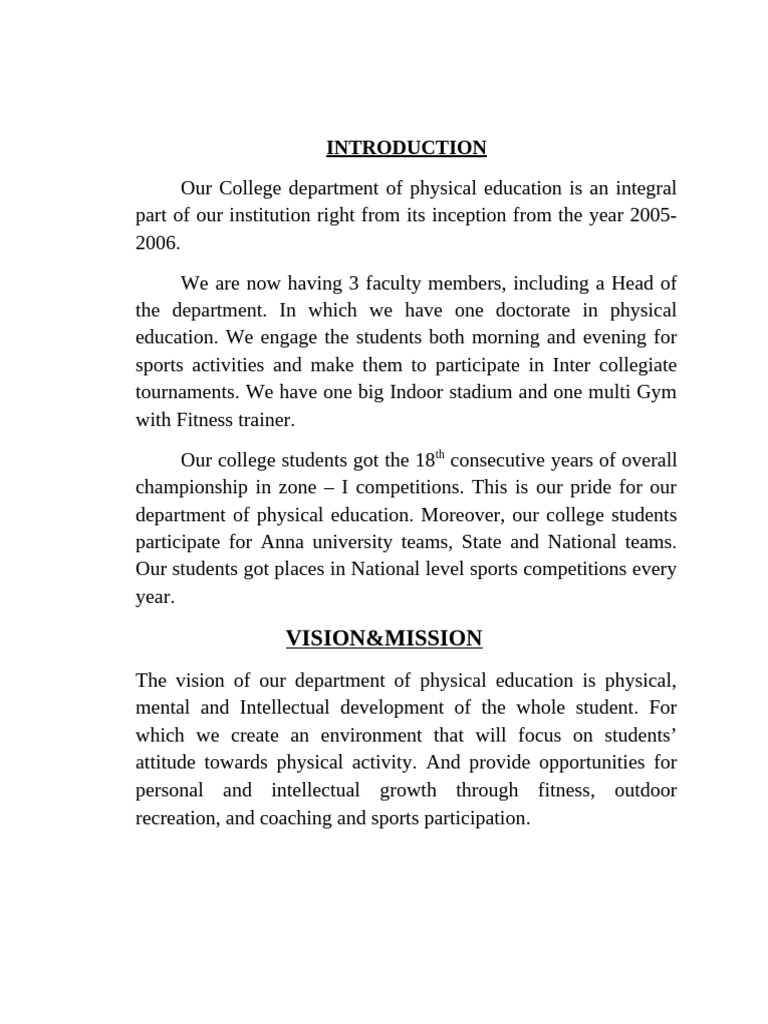 Vision, Mission | PDF