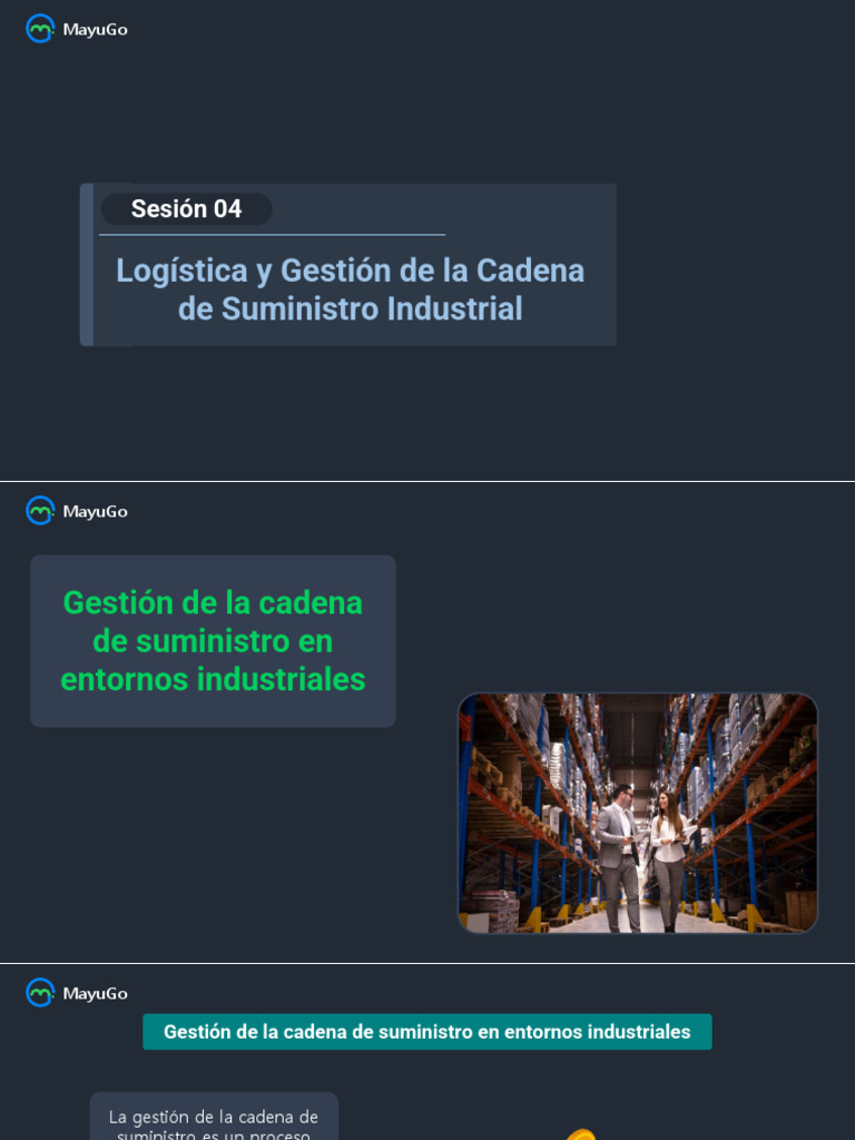 D1.4 Logística y Gestión de La Cadena de Suministro Industrial | PDF ...