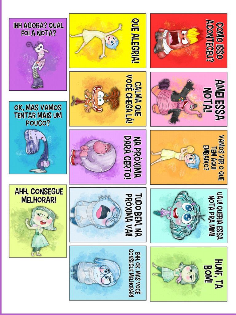 Figurinhas para Provas Divertidamente Bolacha Pedagogica | PDF