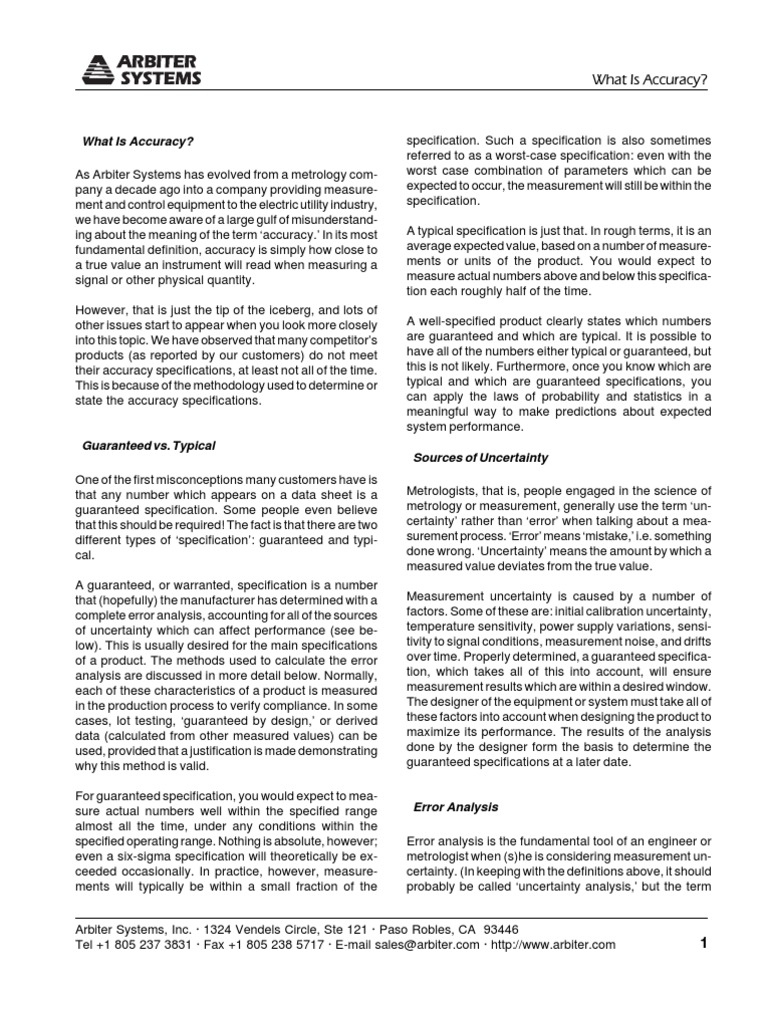 1133a What Is Accuracy | PDF