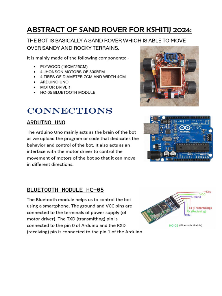 Sand Rover Design for Kshitij 2024 | PDF