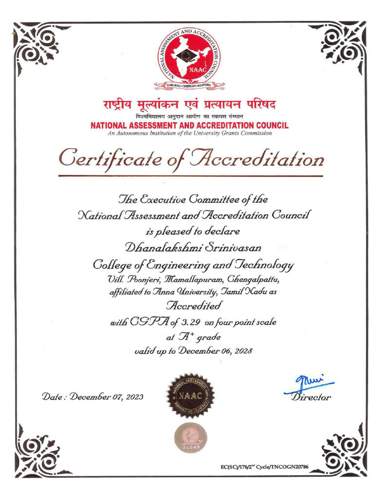 Naac A+ Cert | PDF