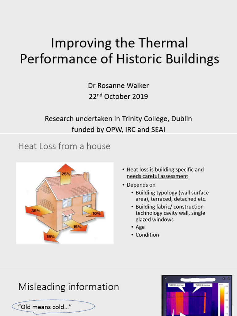 Enhancing Thermal Performance in Heritage Buildings | PDF | Building ...