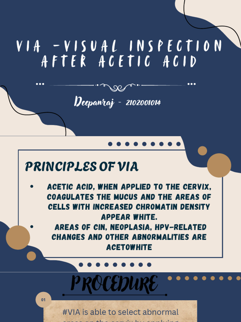 VIA for Cervical Cancer Screening Guide | PDF | Cervical Cancer ...