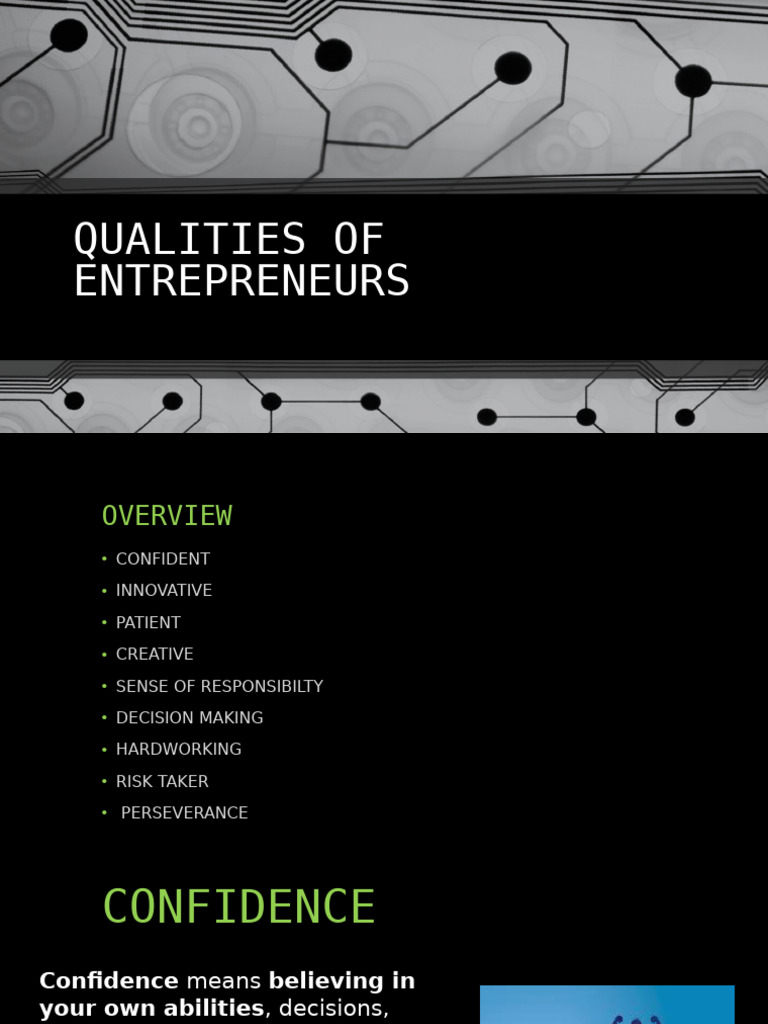 Key Qualities of Successful Entrepreneurs | PDF