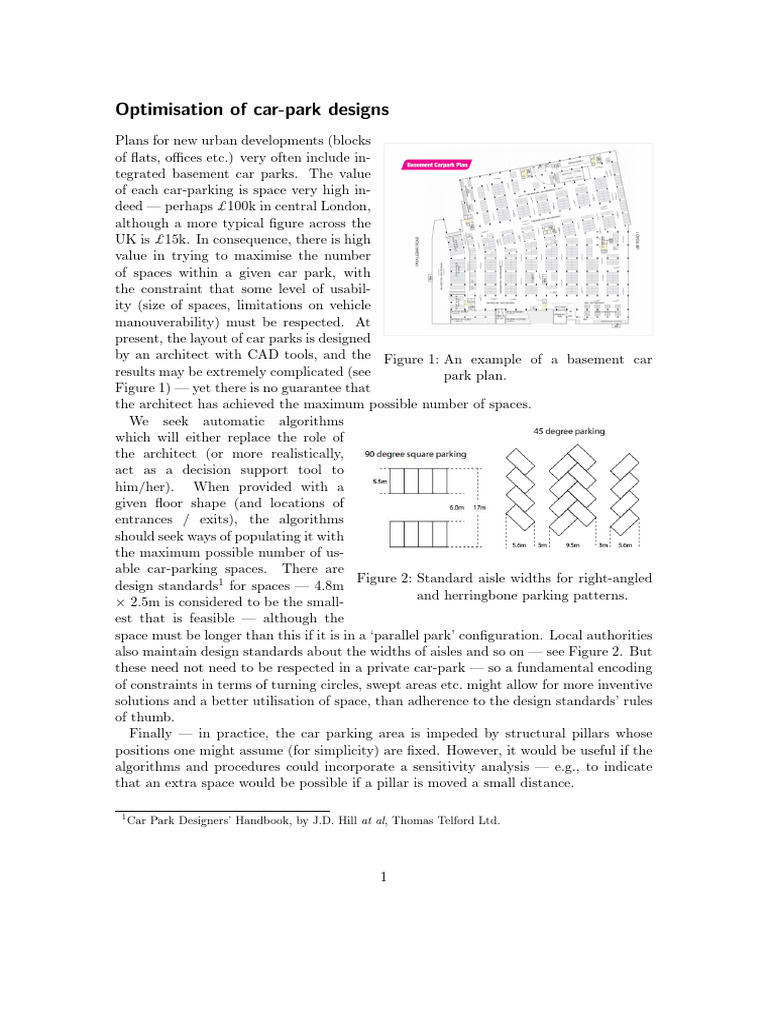 Optimizing Basement Car Park Designs | PDF