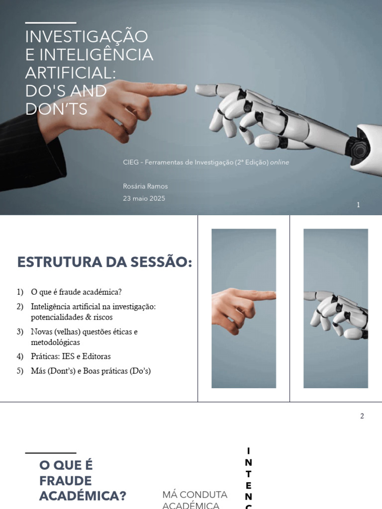 IA na Investigação: Práticas e Ética | PDF | Inteligência artificial ...