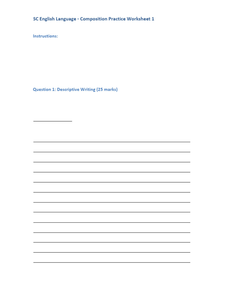SC English Composition Practice Guide | PDF | Applause