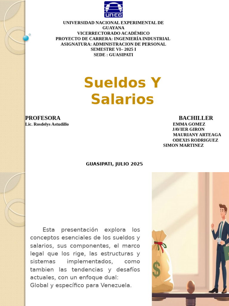 Sueldos y Salarios en Venezuela 2025 | PDF | Salario | Derecho laboral
