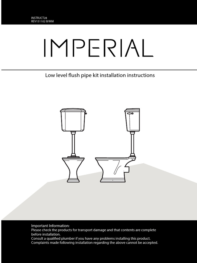 Low Level Installation Instructions INSTRUCT28 | PDF | Pipe (Fluid ...