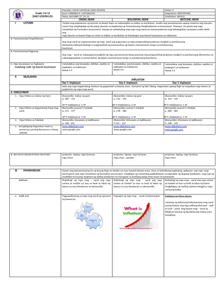 AP 9 Mod 4 DLL 3rd Quarter Mod New | PDF