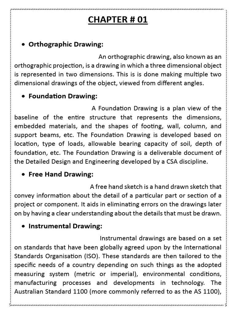 Types of Technical Drawings Explained | PDF