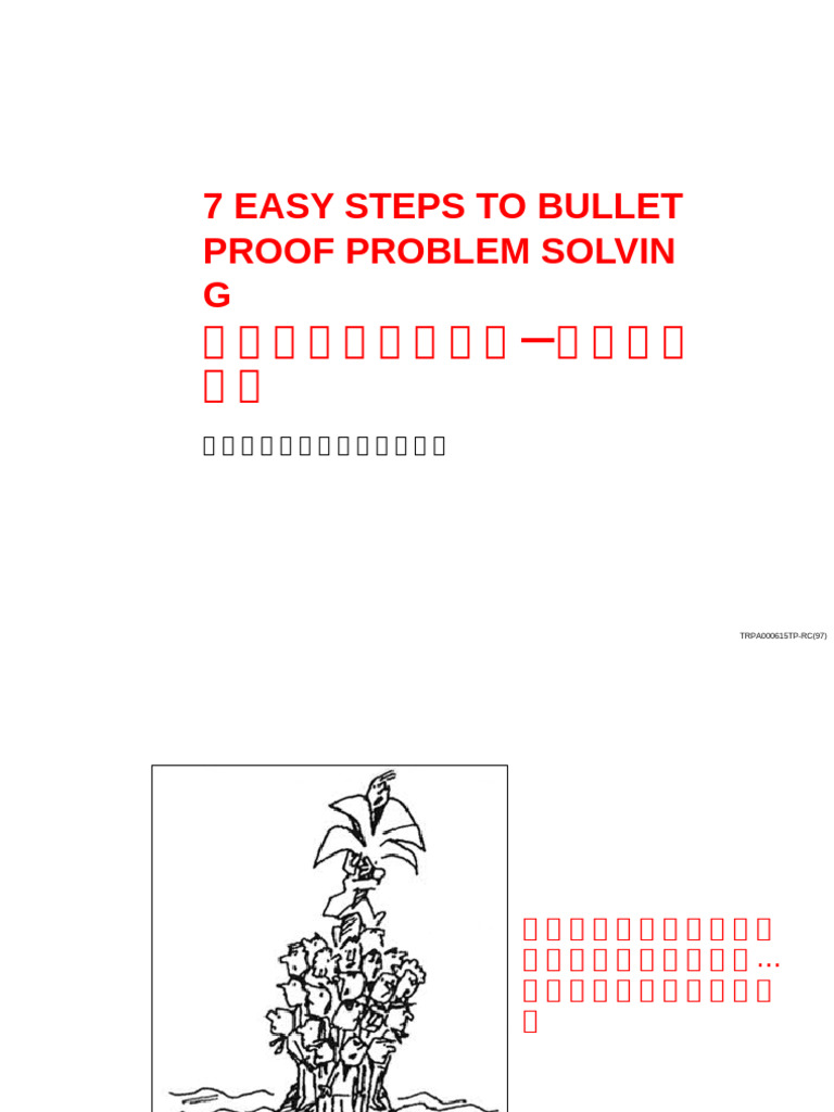 Mckinsey Problem Solving 7steps | PDF